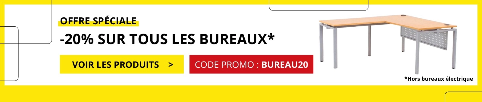 Code promo BUREAU20